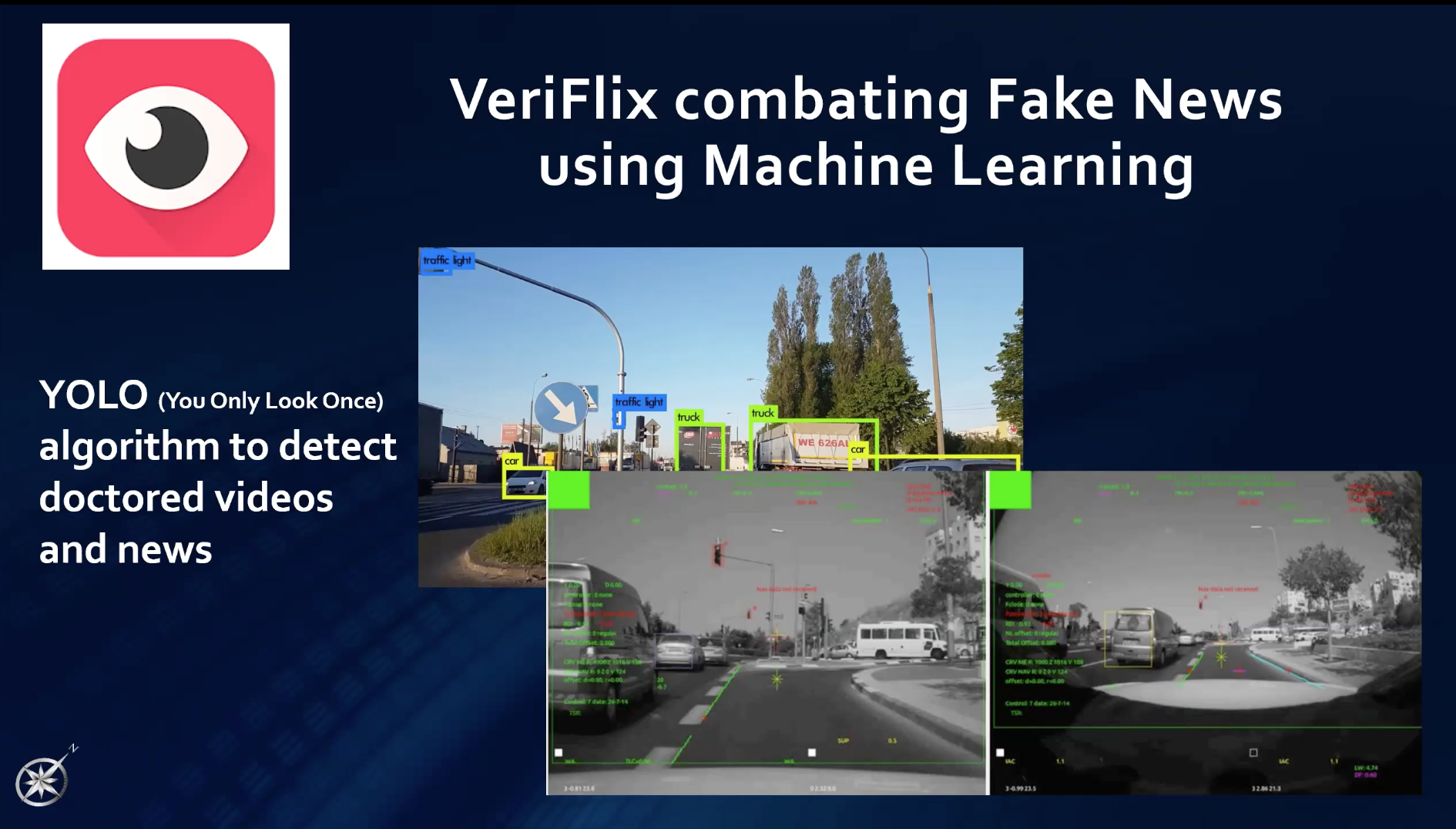 Image of veriflix app detecting fake image and news.